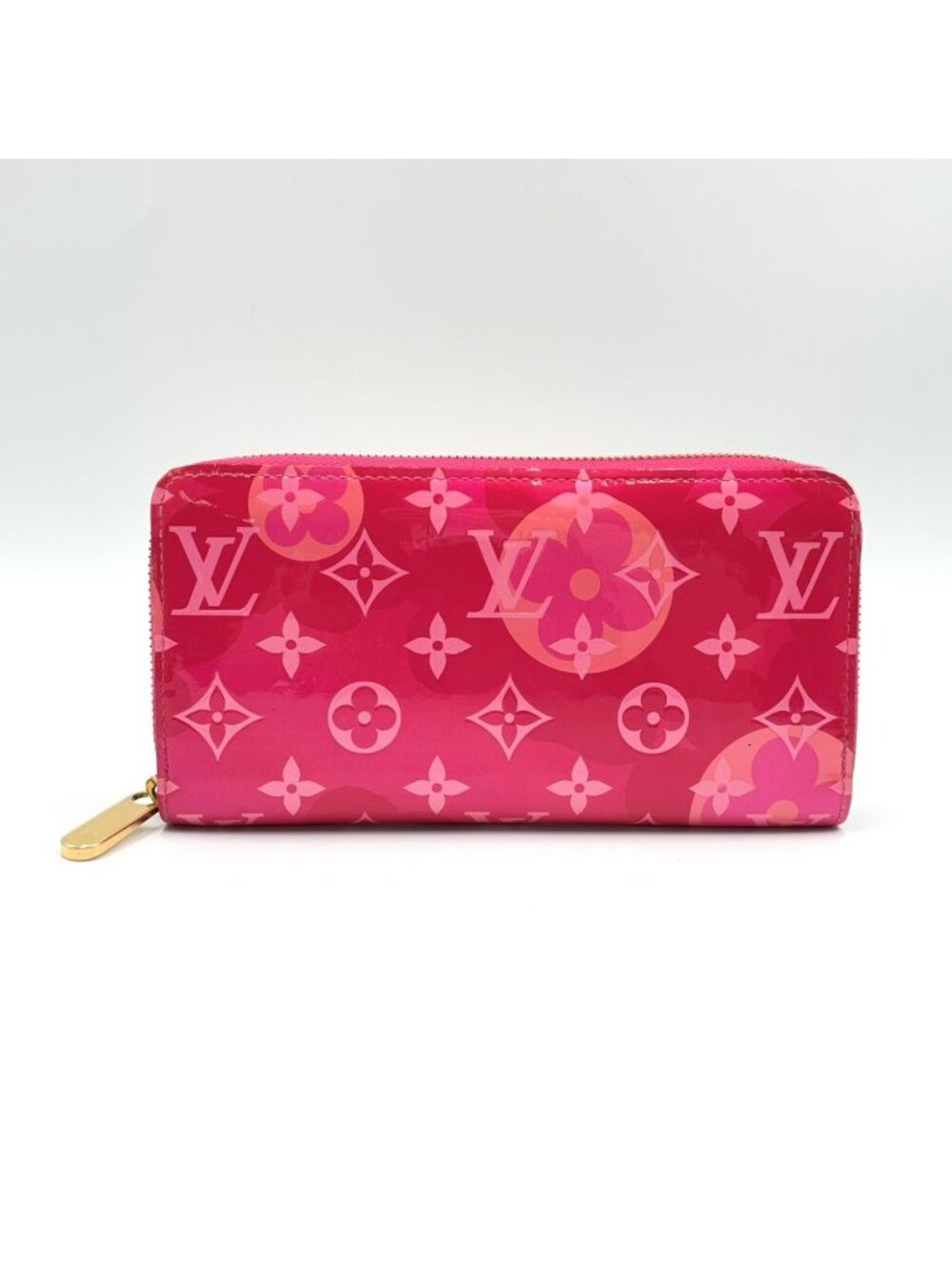 Louis Vuitton Monogram Vernis Zippy Wallet Valentine's Day Limited Leather